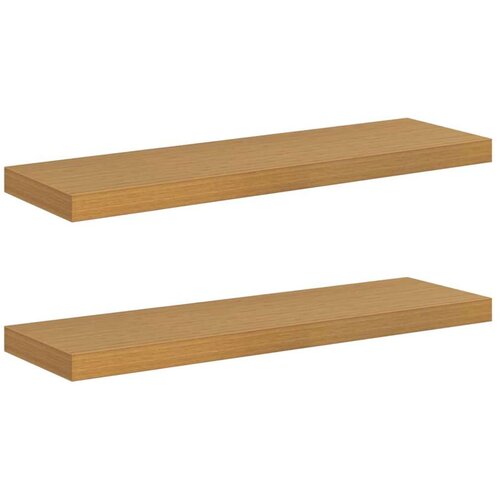  Polica na zidu 2 pcs Bež 80 x 23 5 x 4 cm Konstruirano drvo Slike