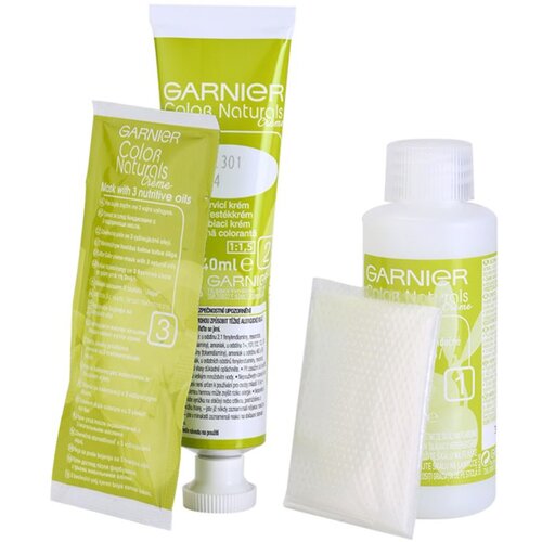 Garnier color naturals Cr&amp;eacute;me trajna i sjajna boja za kosu 40 ml nijansa 4 natural brown Slike