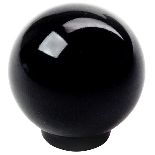 Ručkica za namještaj (Tip ručke za namještaj: Gumb, Ø x V: 25 x 26 mm, Plastika, Lakirano, Crne boje)