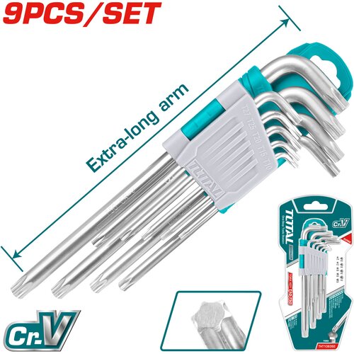 TOTAL TOOLS 9-delni set TORX ključev, serija INDUSTRIAL (THT106391), (20849113) Slike