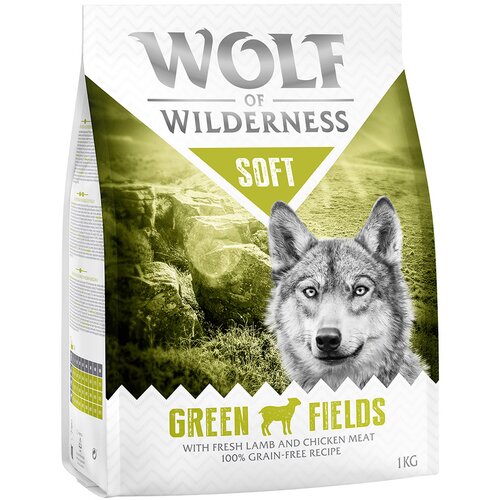 Wolf of Wilderness Snižena cijena! 2 x 1 kg suha hrana za pse - “Green Fields” Soft - janjetina Cijene