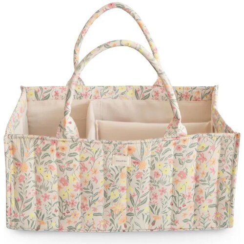 Mushie organizator za plenice pastel blooms Cene