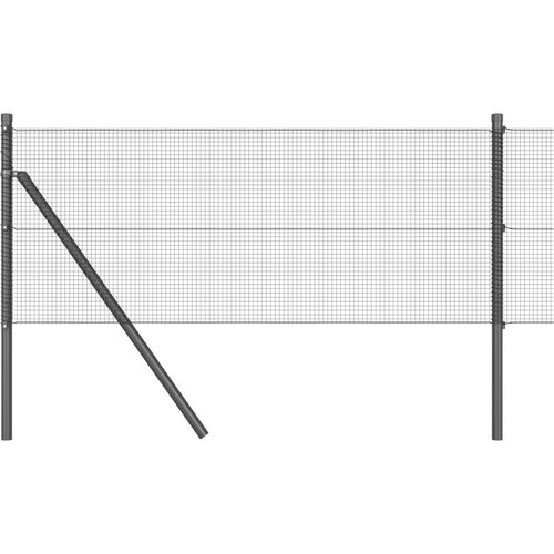 VidaXL Set stupova od sive čelika Set od 2 Siva Čelik 10 x 0.5 m Slike