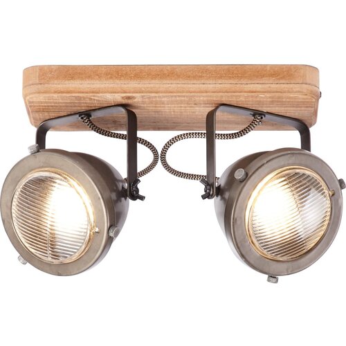 Brilliant Plafonsko usmereno svetlo CARMEN WOOD 2xGU10/5W/230V eukaliptus Slike