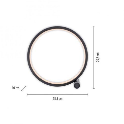 Just LIGHT. 15395-18 - LED Stona lampa MINI RITUS LED/10,5W/230V crna Slike