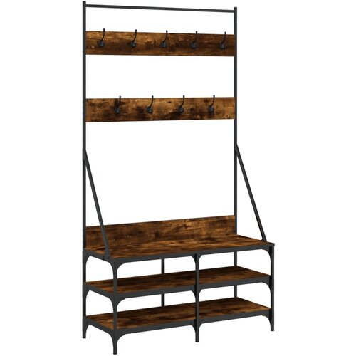 Maison Chic Regal za oblačila s prostorom za čevlje - Polica za čevlje dim. hrast 100x40x184cm, (21777627) Cene