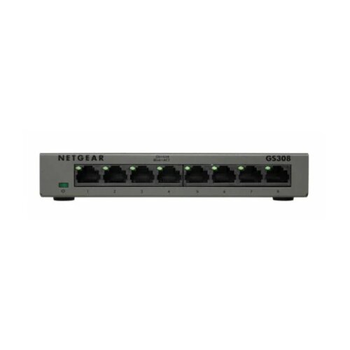 Netgear GS308-300PES mrežni preklopnik Neupravljano L2 Gigabit Ethernet (10/100/1000) Črna Cene