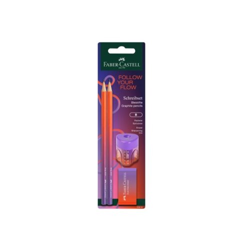 Faber-Castell Faber Castell 118410 Grafitna olovka FC set polyblister punchy melon 2 graf. ol + gumica ( N170 ) Cene
