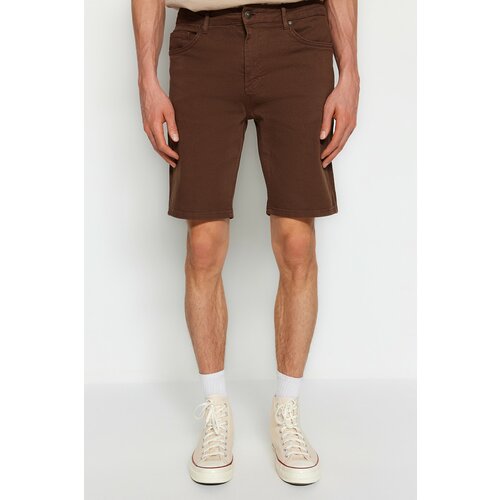 Trendyol Shorts - Brown - Normal Waist Slike