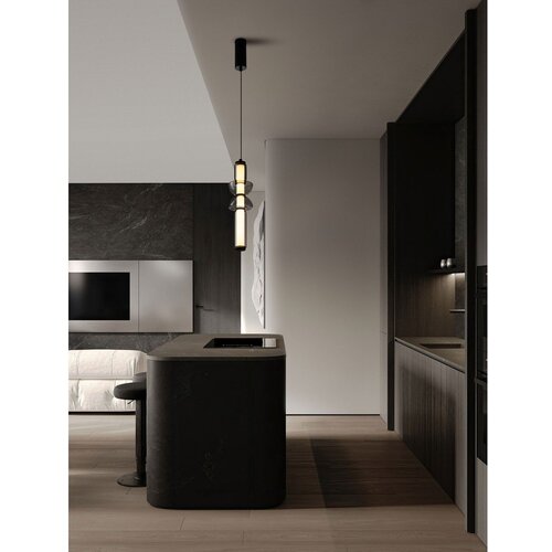 Nova Luce Siva staklena LED viseća svjetiljka s mogućnosti zatamnjivanja &amp;oslash; 12 cm Ulon &amp;ndash; Slike
