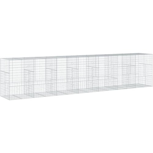  Gabionska ko&amp;scaron;ara s poklopcem 700x100x150 cm pocinčano željezo Slike