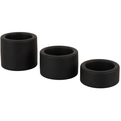Erecto Liquid Silicone Ball Stretcher Set Black Slike
