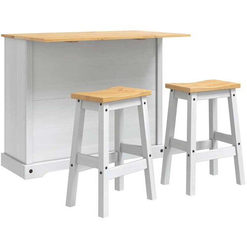  Set kuhinjskog otoka Corona 3 pcs Bijela i vosak od meda Cijene