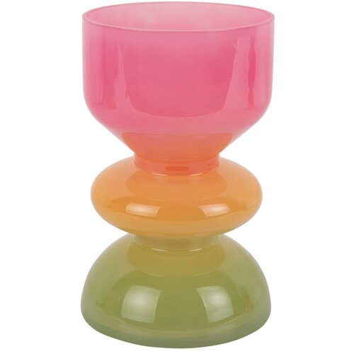 PT LIVING Oranžna/rožnata steklena vaza (vi&amp;scaron;ina 20,5 cm) Funky Vibes &amp;ndash; Slike
