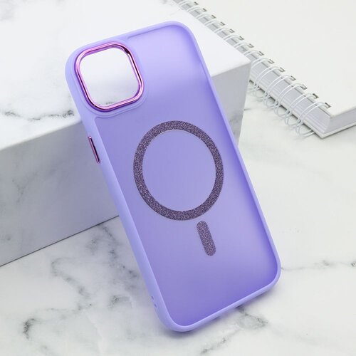  Maska shining magsafe za iphone 15 plus/ ljubičasta Slike