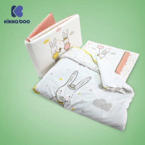 Kikka Boo KikkaBoo Posteljina sa ogradicom 6 pcs 60/120 Rabbits in Love (KKB61076) Cene