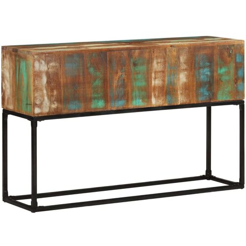 VidaXL konzolni stol 120 x 30 x 75 cm od masivnog obnovljenog drva Slike