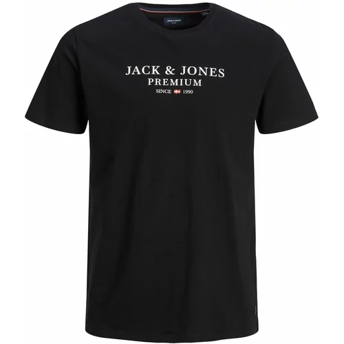 Jack & Jones Majica 'Archie' crna / bijela
