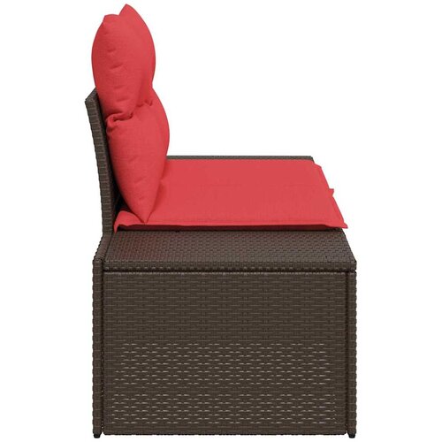  Vrtni kauč s jastukom 184 x 62 x 69 cm poliratan Slike