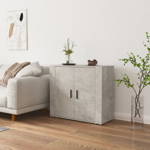  Komoda siva boja betona 80 x 33 x 70 cm od konstruiranog drva Cene