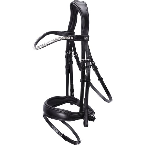 Schockem&amp;ouml;hle Sports Uzda Siena, black/silver Slike