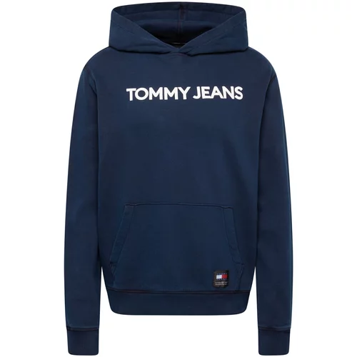 Tommy Jeans Majica temno modra / rdeča / črna / bela