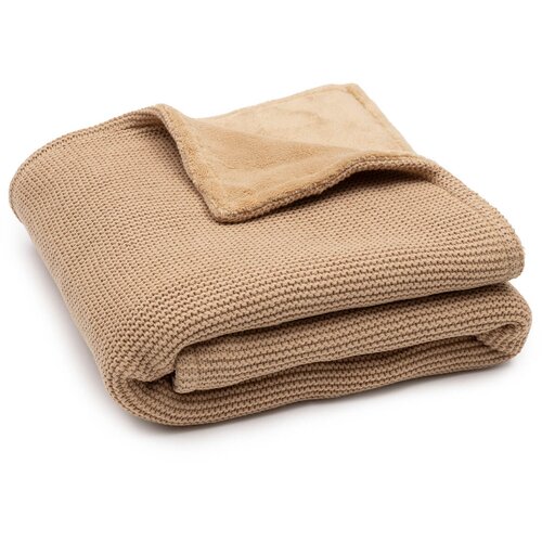 Jollein pletena odejica basic knit forest hazel/fleece Cene
