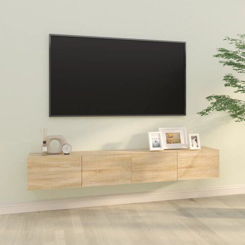  Zidni TV ormarići 2 kom hrast 100x30x30 cm konstruirano drvo Slike
