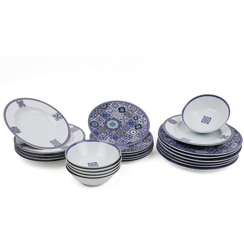 K&amp;uuml;tahya Porselen 24-delni porcelanast jedilni set Maledivi Slike