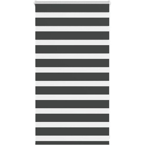 vidaXL Zavjesa zebra crna 80x100 cm širina tkanine 75,9 cm poliester Cijene