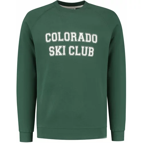 Shiwi Sweater majica 'Colorado' tamno zelena / bijela