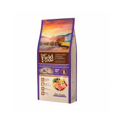 Sam's Field dog all size adult grain free losos i haringa - 13 kg Slike