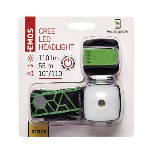Emos naglavna svetilka 3W cree led, li-pol P3535 Cene