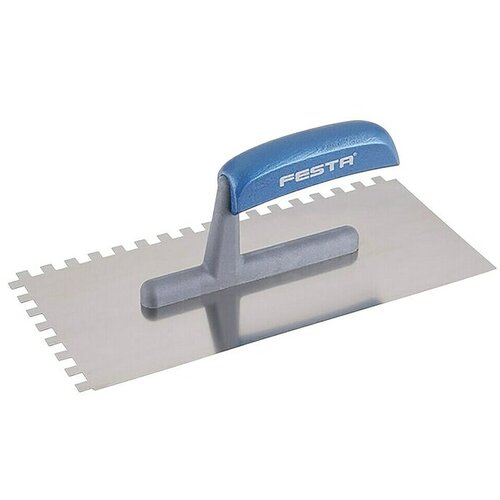 Festa Zidarska gladilica (D x &amp;Scaron;: 280 x 130 mm, Nehrđajući čelik, Plastika, Raspored zuba: 8 x 8 mm) Slike