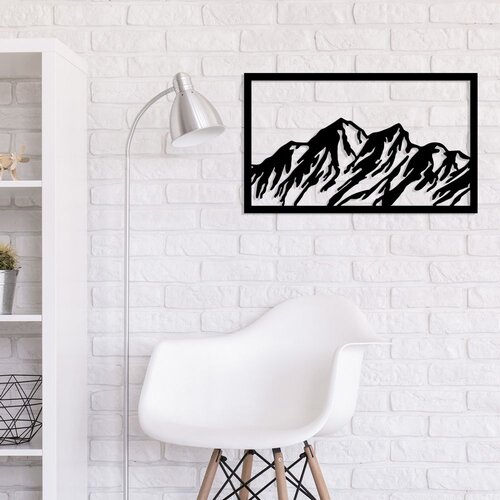 Wallity Zidna dekoracija Dağ, 100x60 cm, 1.5 mm, Crna Slike
