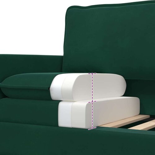 SOFA Tamnozelena 76 x 81 x 87 5 cm Bar&amp;scaron;un - Tamnozelena 60 cm Slike