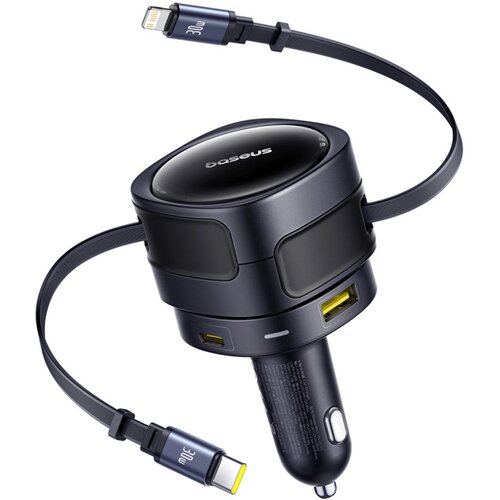 Baseus AVTO POLNILEC 90W 2X USB-C ZA TELEFONE S KABLOM USB-C, (5000337859) Slike