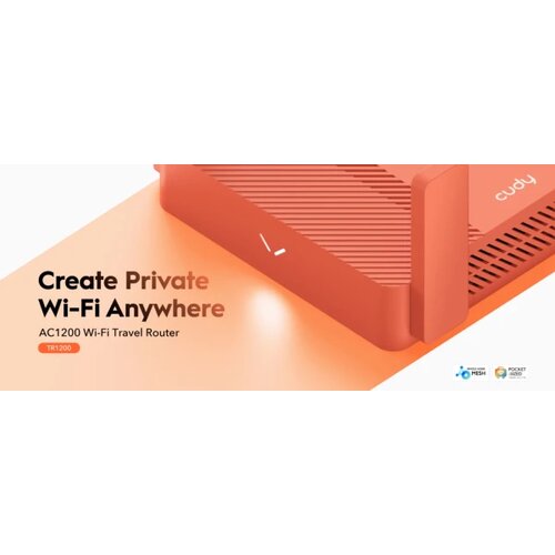 Cudy TR1200,AC1200 Wi-Fi Mini VPN Router,USB 2.0, 867 Mbps + 300 Mbps Wi-Fi Cene