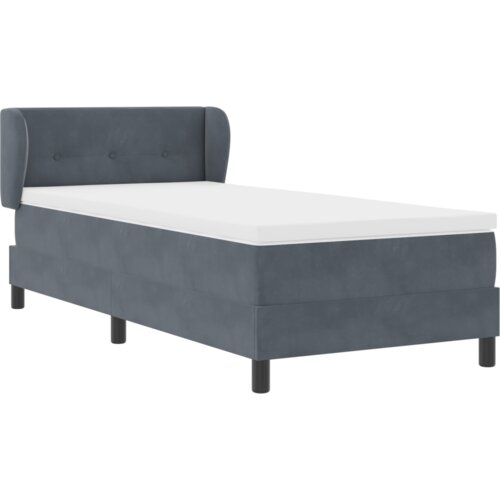 Box Spring krevet s madracem tamno sivi 80x200 cm bar&amp;scaron;un Slike