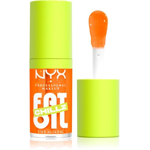 NYX Professional Makeup Fat Oil Chillz olje za ustnice s hladilnim učinkom odtenek 4.8 ml Slike
