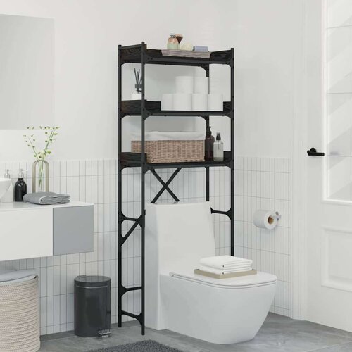 vidaXL Polica za pralni stroj 67 x 25 x 163 cm Konstruiran les Cene