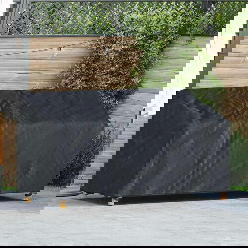 vidaXL Pokrivač za vrtnu klupu Crna 205 x 85 x 65 / 94 cm 210D tkanina Cene