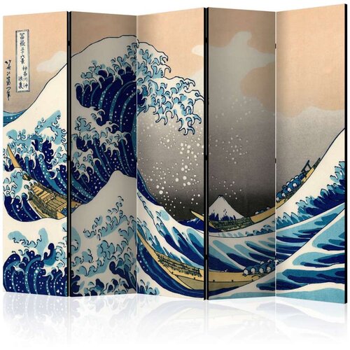  Paravan u 5 dijelova - The Great Wave off Kanagawa II [Room Dividers] 225x172 Slike