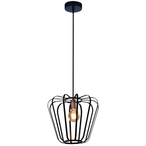 Candellux luster/visilica-jonas viseća lampa zlatna 1X40W E27 crna abažur Slike