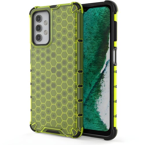 Honeycomb pancirna futrola sa silikonskim okvirom za Samsung Galaxy A32 5G - Zelena KP10003 Cene