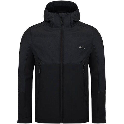 LOAP Men's softshell jacket LUPP Black/Dark gray Cene