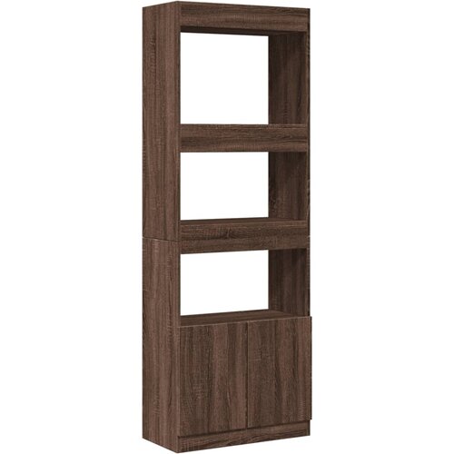 Maison Chic Visoka omara - Komoda - Predalnik rjavi hrast 63x33x180 cm inženirski les, (21721868) Slike