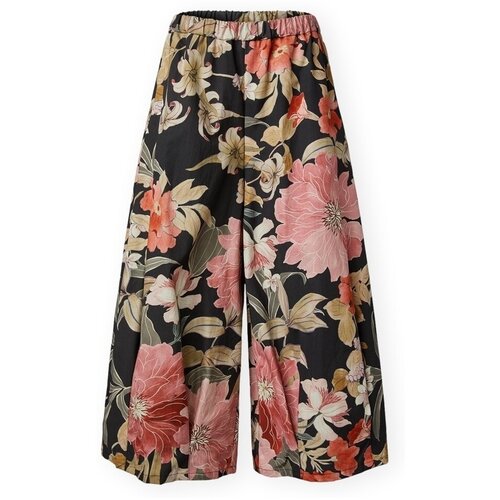 Wendy Trendy Hlače Trousers 826010 - Floral Črna Cene