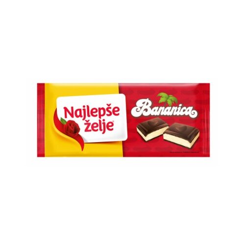 NAJLEPSE ZELJE COKOLADA BANANICA CRNA 184G Cene