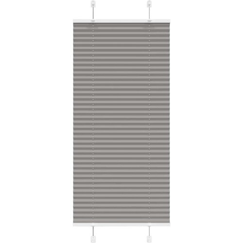 VidaXL Plisirana roleta antracit 65x100 cm &amp;scaron;irina tkanine 64,4 cm Slike